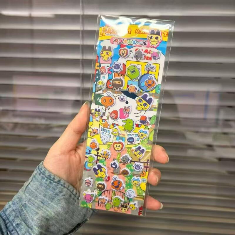 Accessories Laptop - 6 adet Tamagotchi karikatür kabarcık çıkartmalar