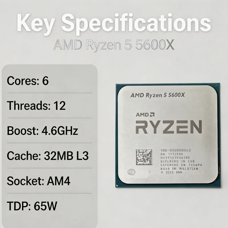 Amd Cpu Ryzen 5 - AMD Ryzen 5 5600X CPU 6