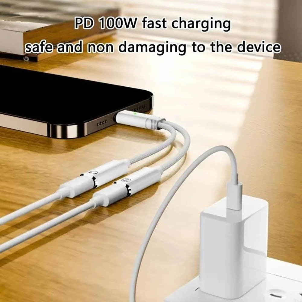 USB C Splitter 2 in 1 Kulaklık - Laptop Accessories Macbook incelemesi ve fiyatı