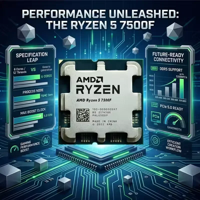 AMD Ryzen 5 7500F 6 Çekirdekli - Amd Cpu Ryzen 5 incelemesi ve fiyatı