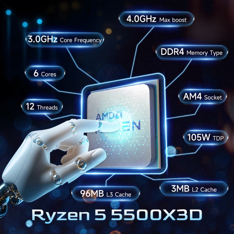 AMD Ryzen 5 5500X3D Oyun İşlem - Amd Cpu Ryzen 5 incelemesi ve fiyatı