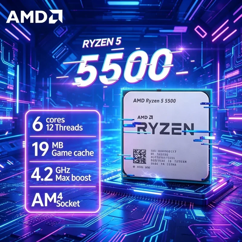 AMD Ryzen 5 5500 Giriş Seviyes - Amd Cpu Ryzen 5 incelemesi ve fiyatı
