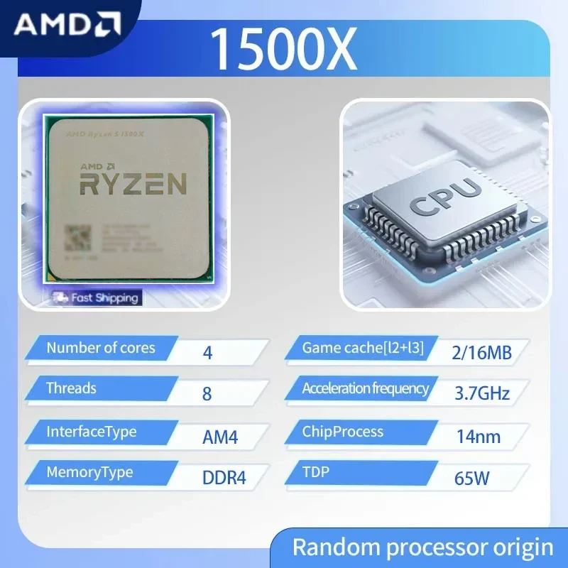 AMD Ryzen 5 1500X AMD R 5 1500 - Amd Cpu Ryzen 5 incelemesi ve fiyatı